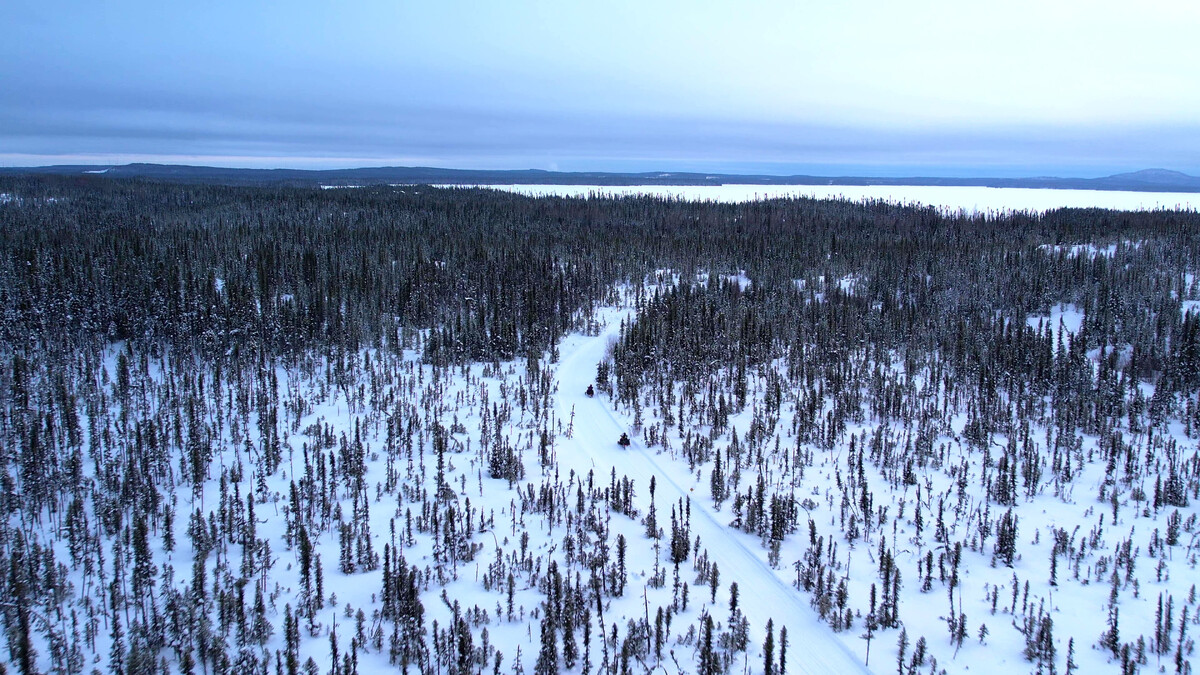 Paysage grandiose d'automne en Eeyou Istchee Baie-James